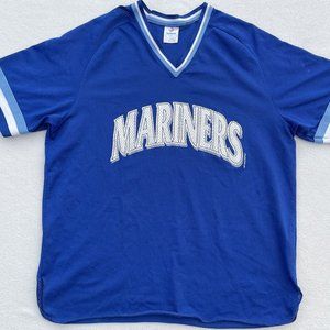 Vintage 1990’s Seattle Mariners Baseball MLB Blue Jersey White Trimak XL Griffey